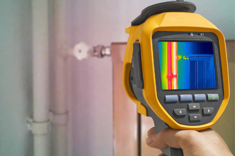 Détection de fuite par caméra thermique